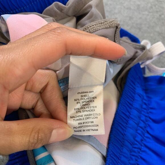 Chubbies Beach Shorts Mens M The Newport 5.5 in Inseam Brief Lined Swim Trunk - Picture 7 of 12